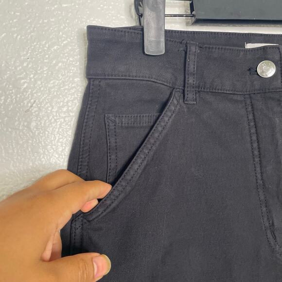 Aritzia Wilfred Free Womens Pants Size 4 Black High Rise Utility Cargo - Picture 11 of 15
